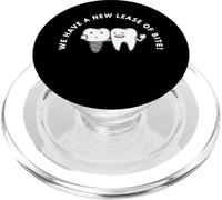 Funny Tooth Pun We Have A New Lease of Bite PopSockets PopGrip para MagSafe