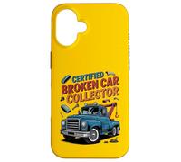 Funny Tow Truck Driver Certified Broken Car Collector Carcasa para iPhone 16