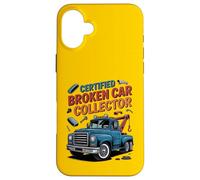 Funny Tow Truck Driver Certified Broken Car Collector Carcasa para iPhone 16 Plus