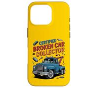 Funny Tow Truck Driver Certified Broken Car Collector Carcasa para iPhone 16 Pro