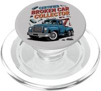 Funny Tow Truck Driver Certified Broken Car Collector PopSockets PopGrip para MagSafe