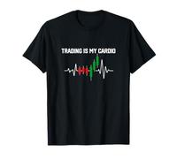 Funny Trading Is My Cardio Trader Dad Joke Gift Día del Padre Camiseta