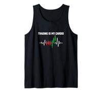 Funny Trading Is My Cardio Trader Dad Joke Gift Día del Padre Camiseta sin Mangas