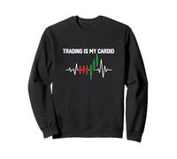 Funny Trading Is My Cardio Trader Dad Joke Gift Día del Padre Sudadera