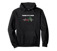 Funny Trading Is My Cardio Trader Dad Joke Gift Día del Padre Sudadera con Capucha