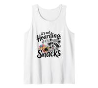 Funny Trash Panda Raccoon It's Not Hoarding if Its Snacks Camiseta sin Mangas