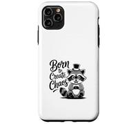 Funny Trash Panda Raccoon Meme Born to Create Chaos Carcasa para iPhone 11 Pro MAX
