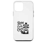Funny Trash Panda Raccoon Meme Born to Create Chaos Carcasa para iPhone 12 Mini