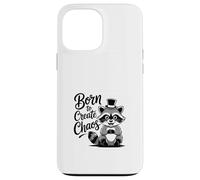 Funny Trash Panda Raccoon Meme Born to Create Chaos Carcasa para iPhone 13 Pro MAX