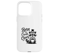 Funny Trash Panda Raccoon Meme Born to Create Chaos Carcasa para iPhone 15 Pro MAX