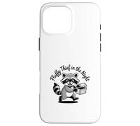 Funny Trash Panda Raccoon Meme Fluffy Thief in The Night Carcasa para iPhone 16 Pro MAX