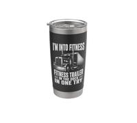Funny Trucker Art Hombres Mujeres Semi Truck Driver Big Rig Vaso térmico de acero inoxidable de doble pared
