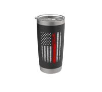 Funny Trucker Bandera de Estados Unidos Hombres Mujeres Semi Truck Driver Big Rig Vaso térmico de acero inoxidable de doble pared