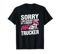 Funny Truckers Esposa Camionero Caliente Novia Camionero Conductor Camiseta