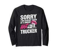Funny Truckers Esposa Camionero Caliente Novia Camionero Conductor Manga Larga
