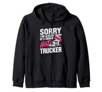 Funny Truckers Esposa Camionero Caliente Novia Camionero Conductor Sudadera con Capucha