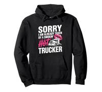 Funny Truckers Esposa Camionero Caliente Novia Camionero Conductor Sudadera con Capucha