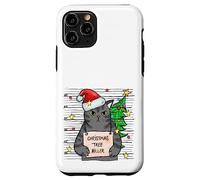 Funny True Crime Christmas Cat Dad Grumpy Serial Killer Cat Carcasa para iPhone 11 Pro