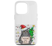 Funny True Crime Christmas Cat Dad Grumpy Serial Killer Cat Carcasa para iPhone 13 Pro