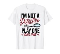 Funny True Crime Sillón Detective Podcast Humor Camiseta