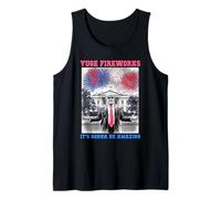Funny TRUMP 4 de julio YUGE FIREWORKS AMAZING Freedom BBQ Camiseta sin Mangas