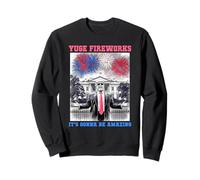 Funny TRUMP 4 de julio YUGE FIREWORKS AMAZING Freedom BBQ Sudadera