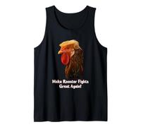 Funny Trump Meme Rooster Roosters Fight Farm Farmer Joke Camiseta sin Mangas
