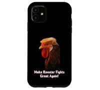 Funny Trump Meme Rooster Roosters Fight Farm Farmer Joke Carcasa para iPhone 11