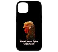 Funny Trump Meme Rooster Roosters Fight Farm Farmer Joke Carcasa para iPhone 13