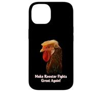 Funny Trump Meme Rooster Roosters Fight Farm Farmer Joke Carcasa para iPhone 14