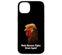 Funny Trump Meme Rooster Roosters Fight Farm Farmer Joke Carcasa para iPhone 14 Plus