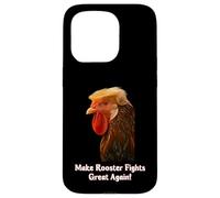 Funny Trump Meme Rooster Roosters Fight Farm Farmer Joke Carcasa para iPhone 15 Pro