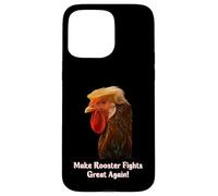 Funny Trump Meme Rooster Roosters Fight Farm Farmer Joke Carcasa para iPhone 15 Pro MAX