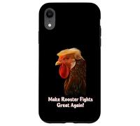 Funny Trump Meme Rooster Roosters Fight Farm Farmer Joke Carcasa para iPhone XR
