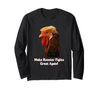 Funny Trump Meme Rooster Roosters Fight Farm Farmer Joke Manga Larga