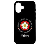 Funny Tudor Kings Queens Monarchs Historia Inglesa Rosa Carcasa para iPhone 16