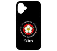 Funny Tudor Kings Queens Monarchs Historia Inglesa Rosa Carcasa para iPhone 16 Plus
