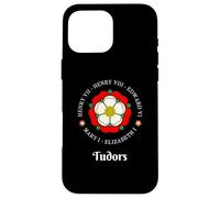 Funny Tudor Kings Queens Monarchs Historia Inglesa Rosa Carcasa para iPhone 16 Pro MAX