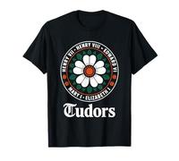 Funny Tudor Kings, Reinas Monarcas de la Historia Inglesa Rosa Camiseta