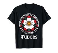 Funny Tudor Kings, Reinas Monarcas de la Historia Inglesa Rosa Camiseta