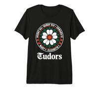 Funny Tudor Kings, Reinas Monarcas de la Historia Inglesa Rosa Camiseta Premium