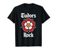 Funny Tudor Tudor Historia Rose Enrique VIII Maestro Estudiante Camiseta