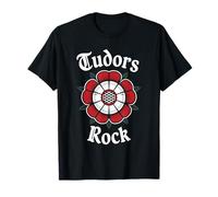 Funny Tudor Tudor Historia Rose Enrique VIII Maestro Estudiante Camiseta