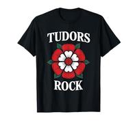 Funny Tudor Tudor Historia Rose Enrique VIII Maestro Estudiante Camiseta