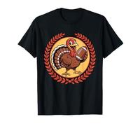 Funny Turkey Football Thanksgiving Fall Sports Humor Camiseta