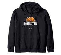 Funny Turkey Thanksgiving Gobble This Dad Humor Hombres Adultos Sudadera con Capucha