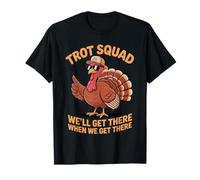 Funny Turkey Trot Squad Thanksgiving Running Humor Camiseta