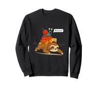 Funny Turtle and Snail Riding Sloth Meme Piggyback Animals Sudadera