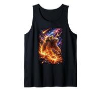 Funny Turtle Riding Sloth in Cosmic Galaxy Space UFO Camiseta sin Mangas