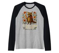 Funny TWAS The Carbs M' Lord Raccoon Cottagecore Sarcasmo Camiseta Manga Raglan